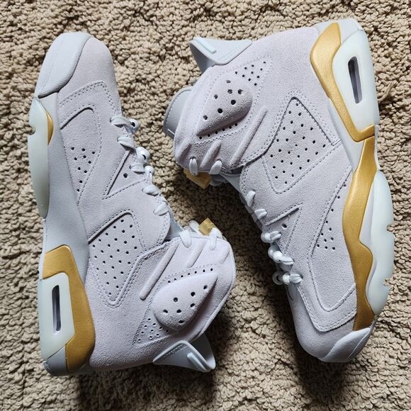 Wmns Air Jordan 6 Retro Craft Pearl Brand New Sz 8 - Picture 1 of 10
